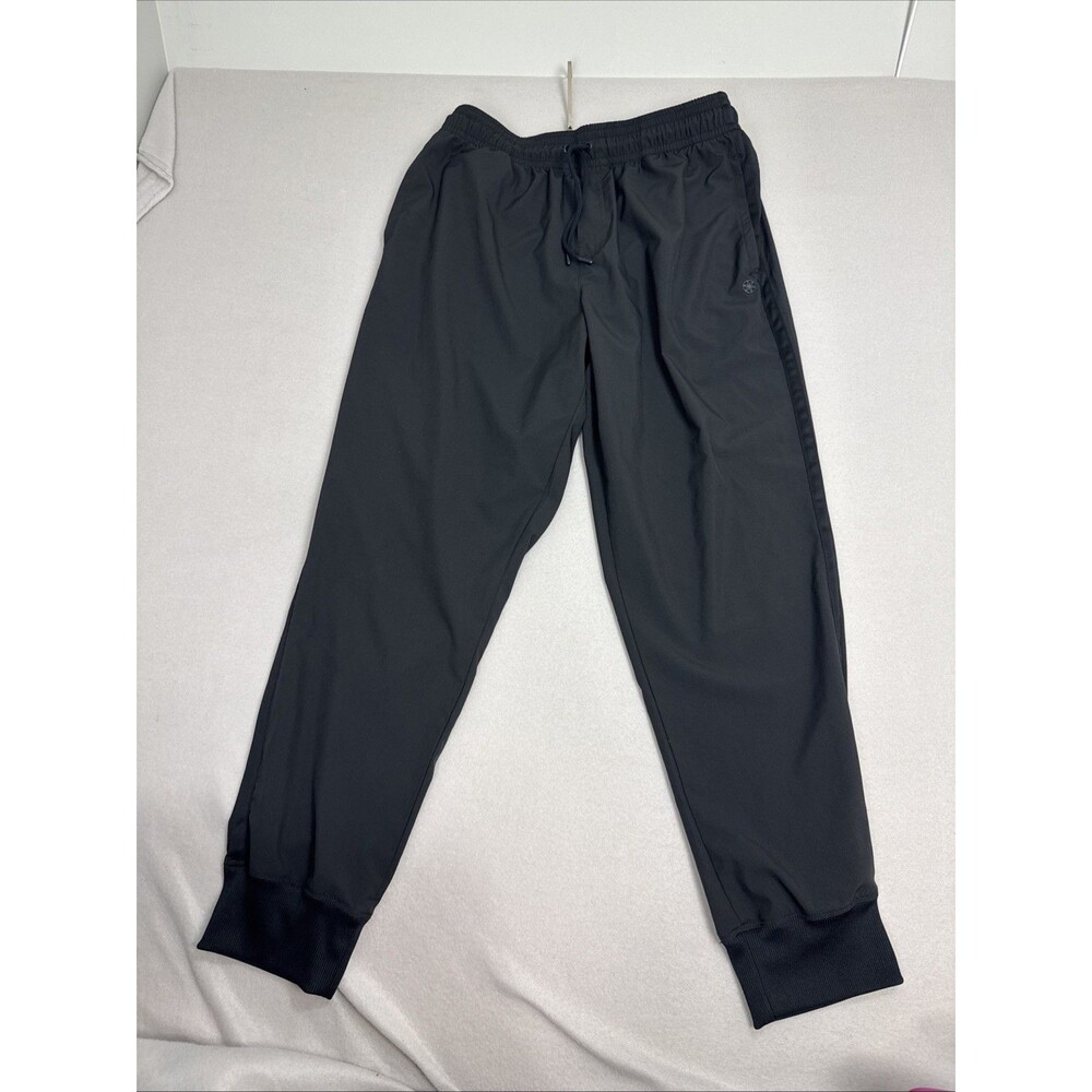 GAIAM Womens Traveler Black Joggers Sz XL‎ Moisture Wicking Drawstring